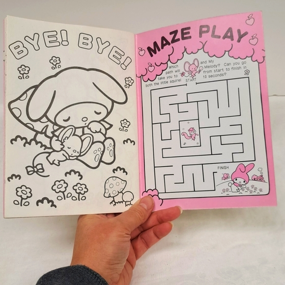 - Vintage "MY MELODY'S COLORING BOOK"   SANRIO 1976 Made in Japan - Picture 8 of 9